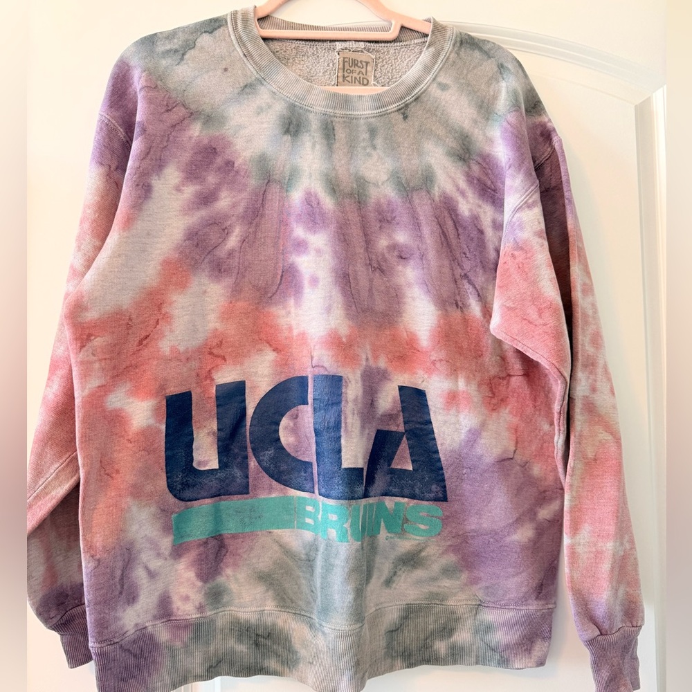 NWOT FURST OF A KIND VINTAGE UCLA BRUINS TIE DYE PULLOVER SWEATSHIRT